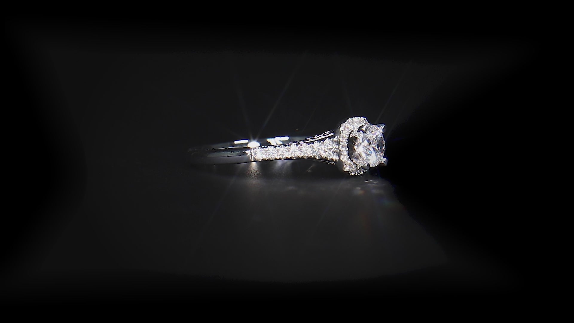 18K/ 14K Gold 1.9 mm LH Carved Scroll Square Halo with Diamond Side Rows Engagement Ring 18K/ 14K Gold 1.9 mm LH Carved Scroll Square Halo with Diamond Side Rows Engagement Ring